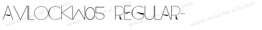 AvilockW05 Regular字体转换